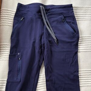 Navy Jogger Pants with Drawstring